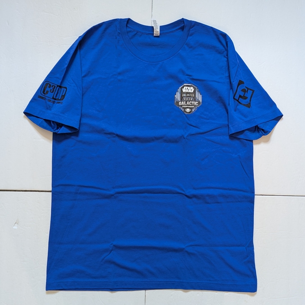 Star Wars Unlimited Galactic Championship 2025 Staff Shirt. Men's XL. Used. Blue